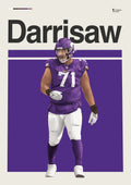 Classic American Football Star Athletes Highlights Achievements Posters