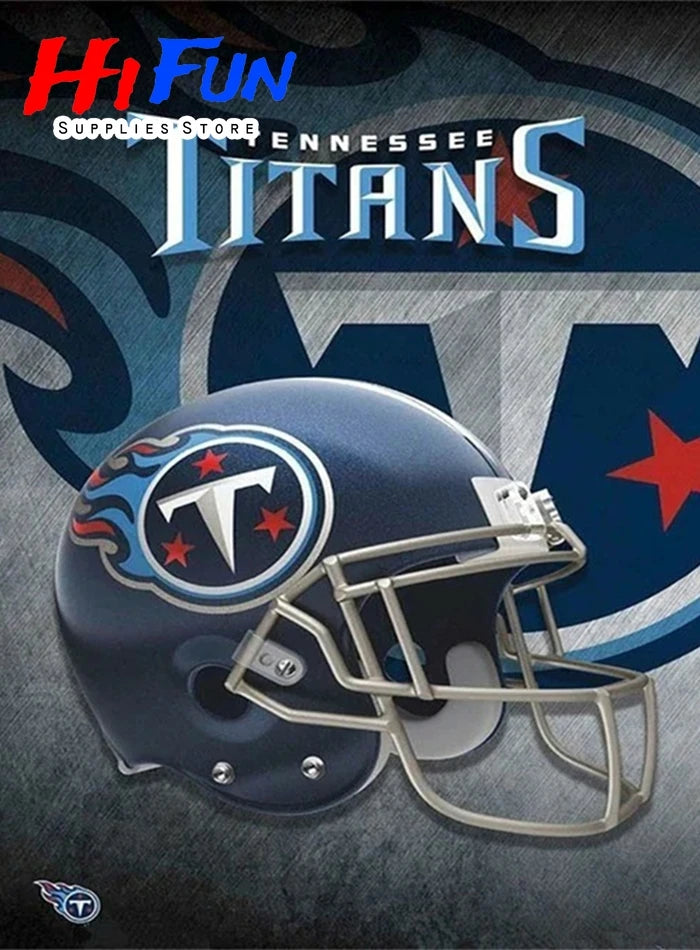 5D DIY Diamond Painting Helmet Stylings of Football Posters