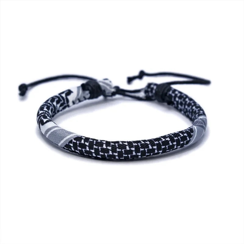 Multicolor Weave Kufiya Patterns Bracelets