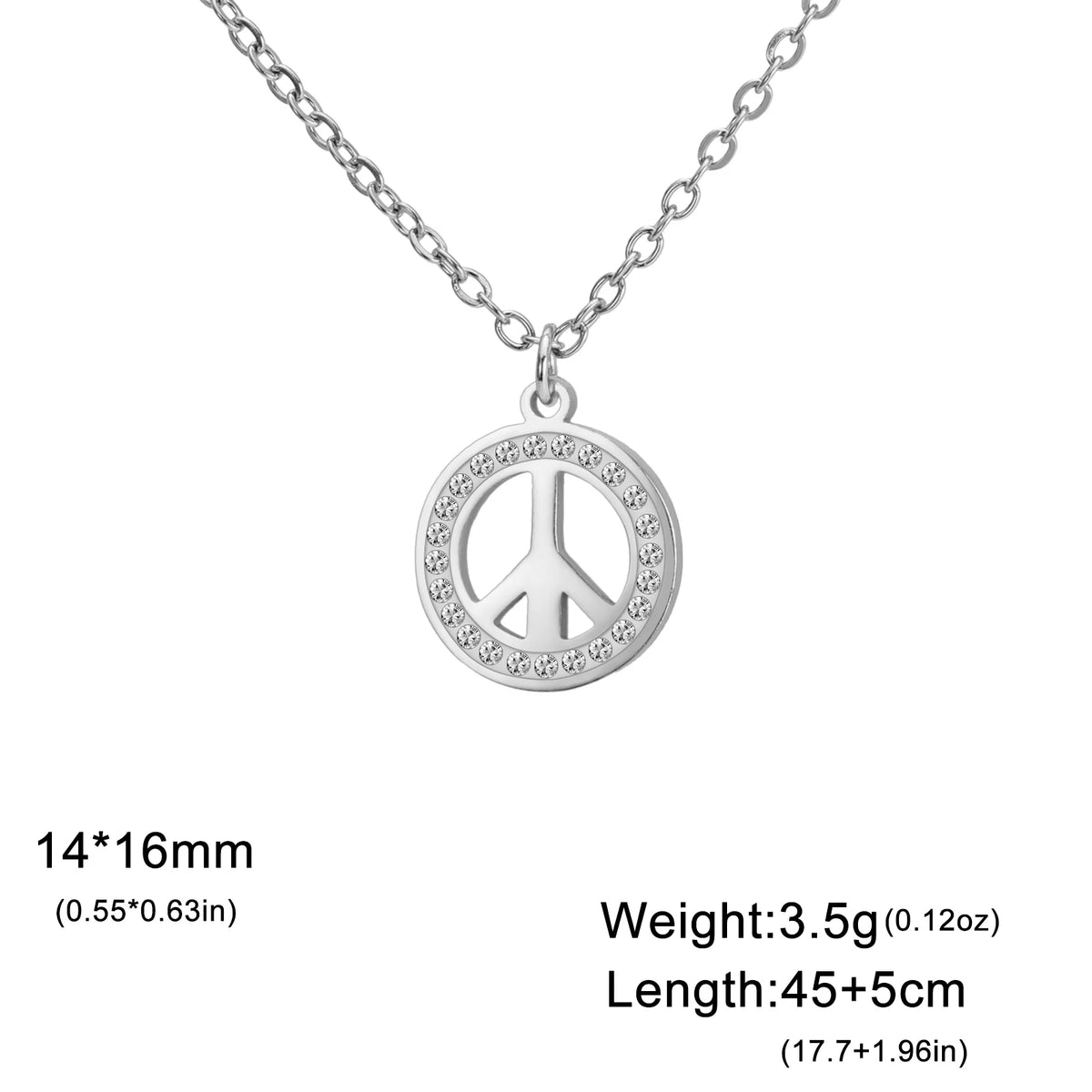 Peace Symbol Necklace