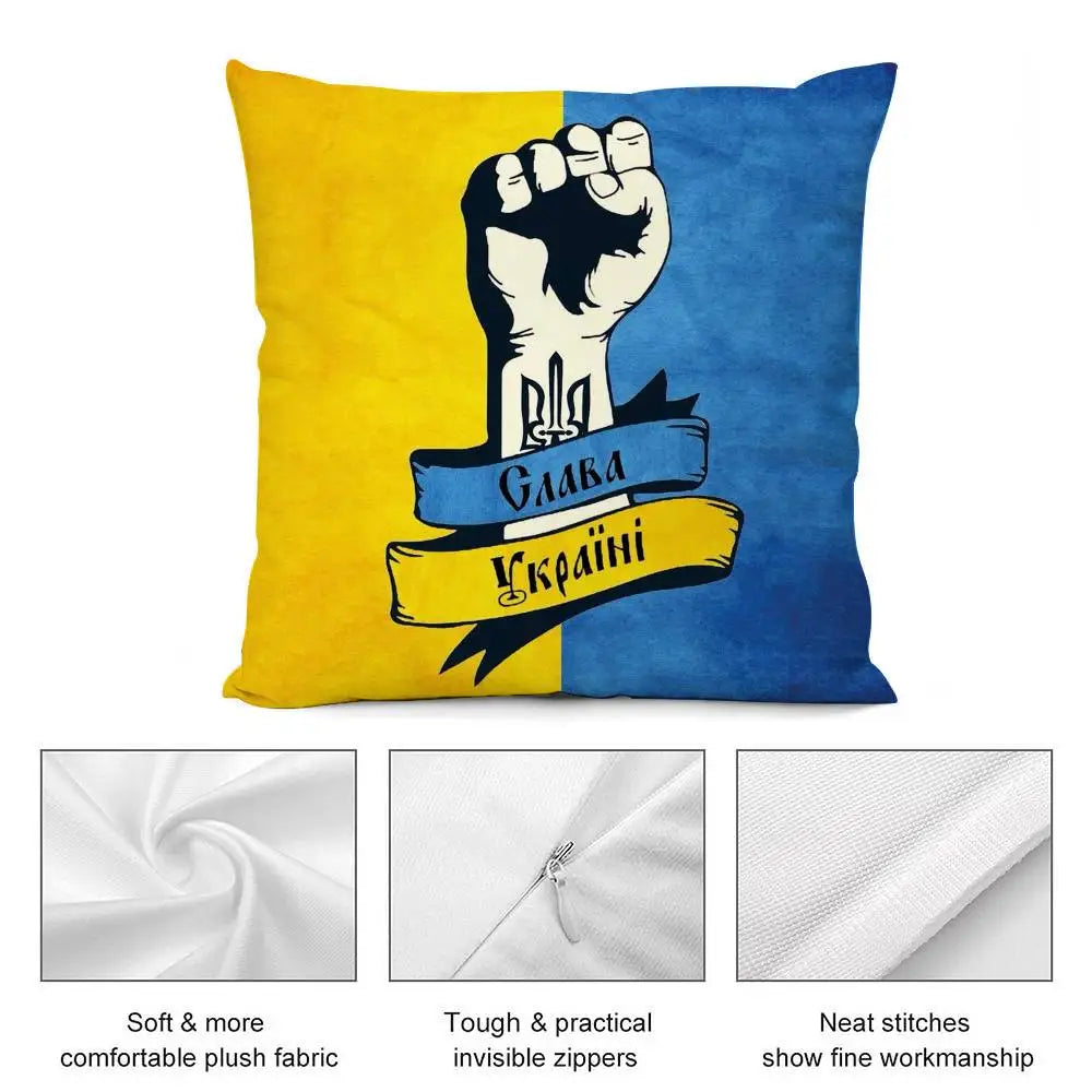 Ukraine Flag Aesthetic Pillow Case