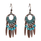 Vintage Bronze Arrow Alloy Dangle Earrings