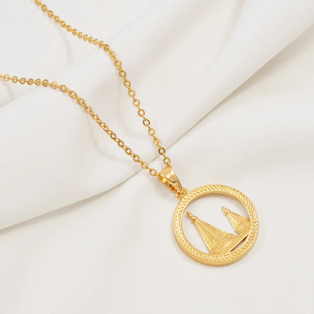 Round Yezidi Lalish Pendant Necklaces
