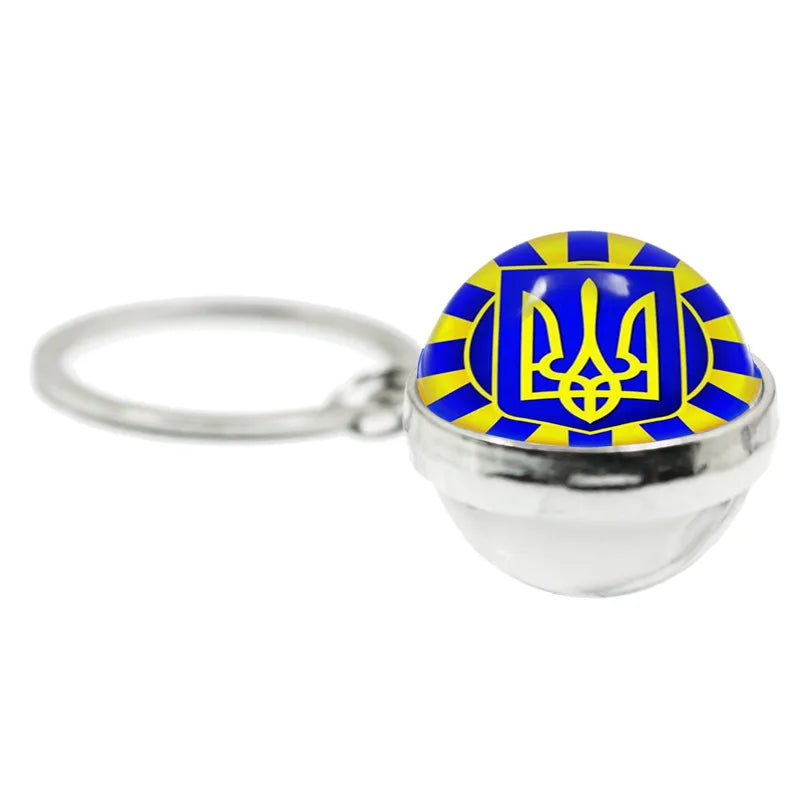 Ukraine Flag Trident Symbol