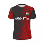 Casual Men's Kurdistan Flag 3D Printed T Shirt