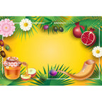 Happy Rosh Hashanah Photography Background Backdrop