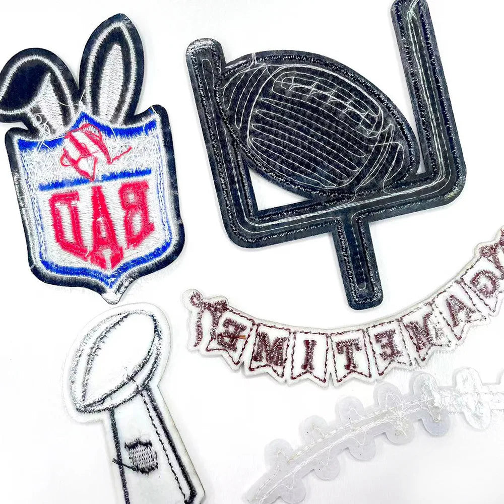 6pcs/set Rugby Ironing Patches