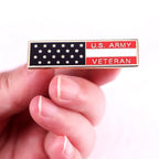 Army Veteran Badge Hard Enamel Pin Brooch