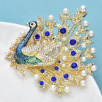 Luxury Pearl Peacock Brooches