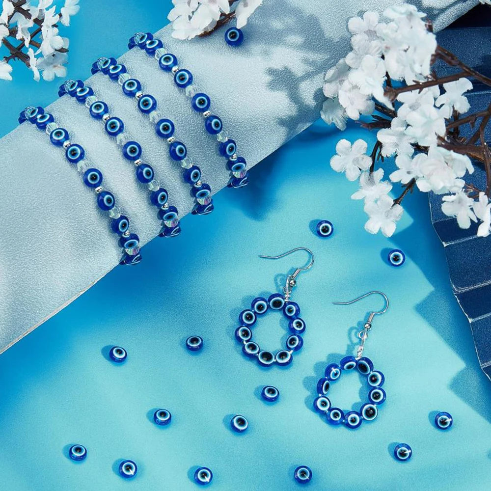 Blue Eye Beads 50pc
