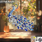 1Pcs Quality 2D Crystal Peacock