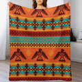 Native American Indian Thunderbird Pattern Throw Blanket