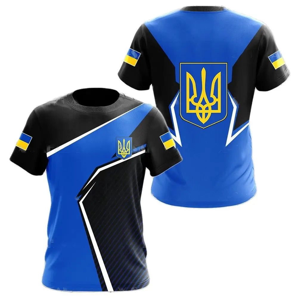 Ukraine Flag Camo Printed 3D