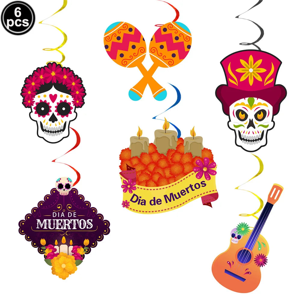 Mexico Day of the Dead Theme Party Hanging Decor