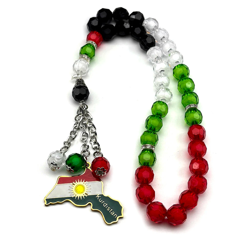 Kurdish Flag Prayer Tasbih