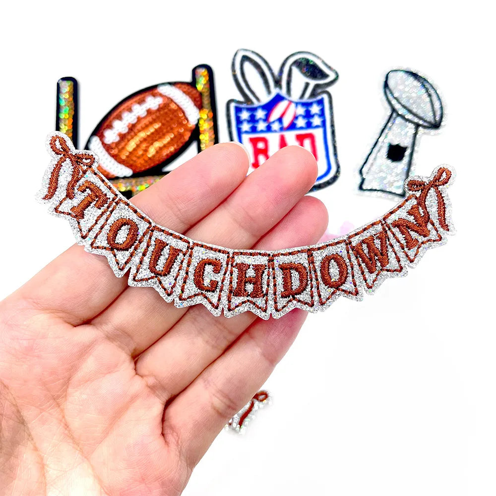 6pcs/set Rugby Ironing Patches