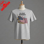 D Day Heroes T Shirt American Flag WW2 Tshirt