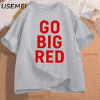Go Big Red T Shirt Football