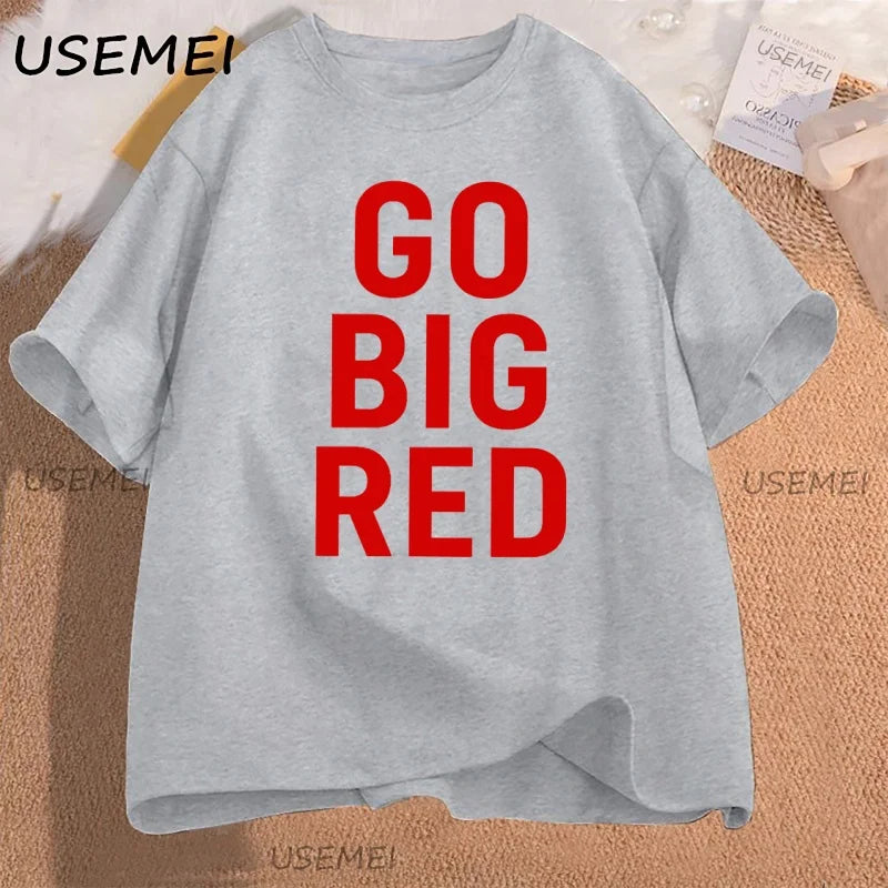 Go Big Red T Shirt Football
