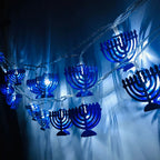 1.65M 10LED Judaism Mogen David Star Lights String Hanukkah Shavuot