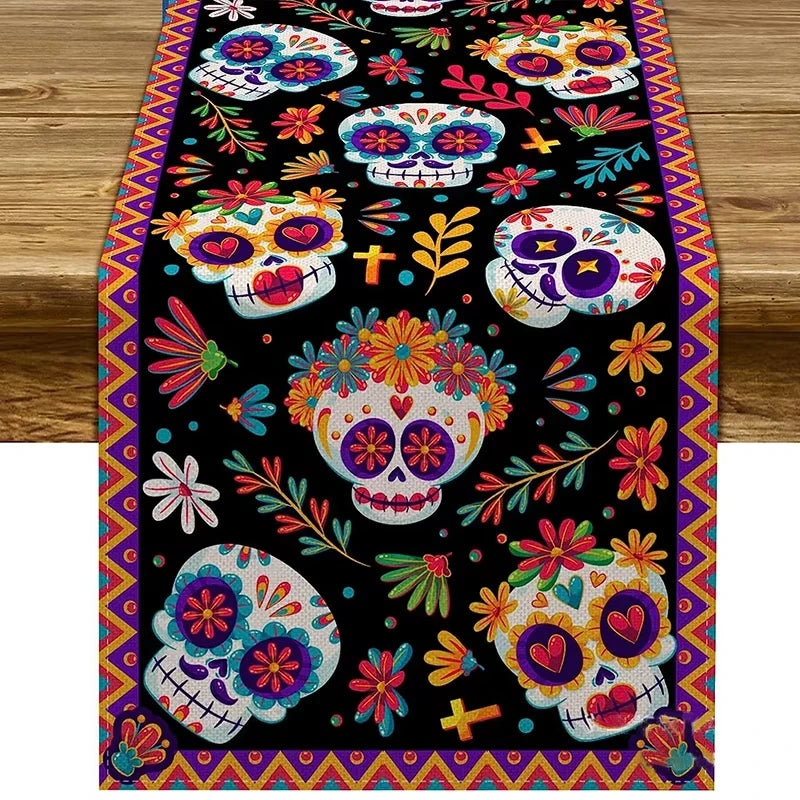 Mexican Day of The Dead Table Tablecloth