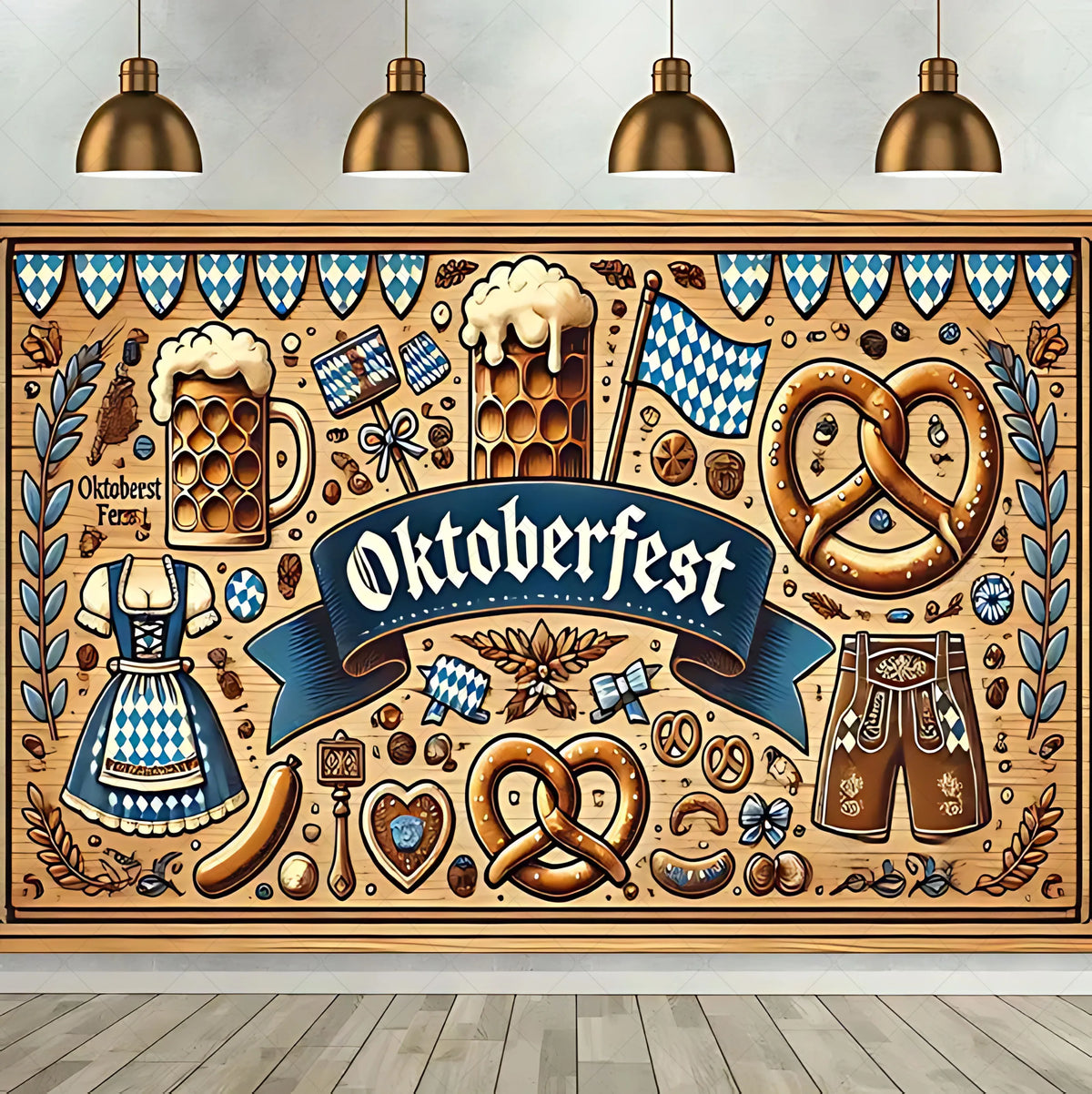 Oktoberfest Beer Theme Celebration Background