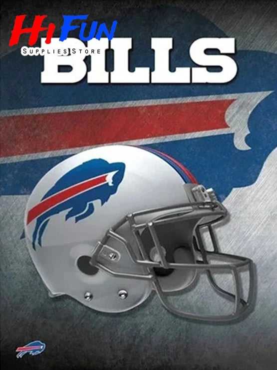 5D DIY Diamond Painting Helmet Stylings of Football Posters