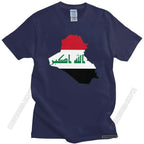Iraq Flag Map T Shirt