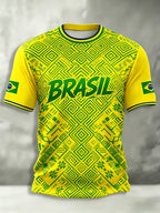 Brazil Style Football Jersey Unisex Top