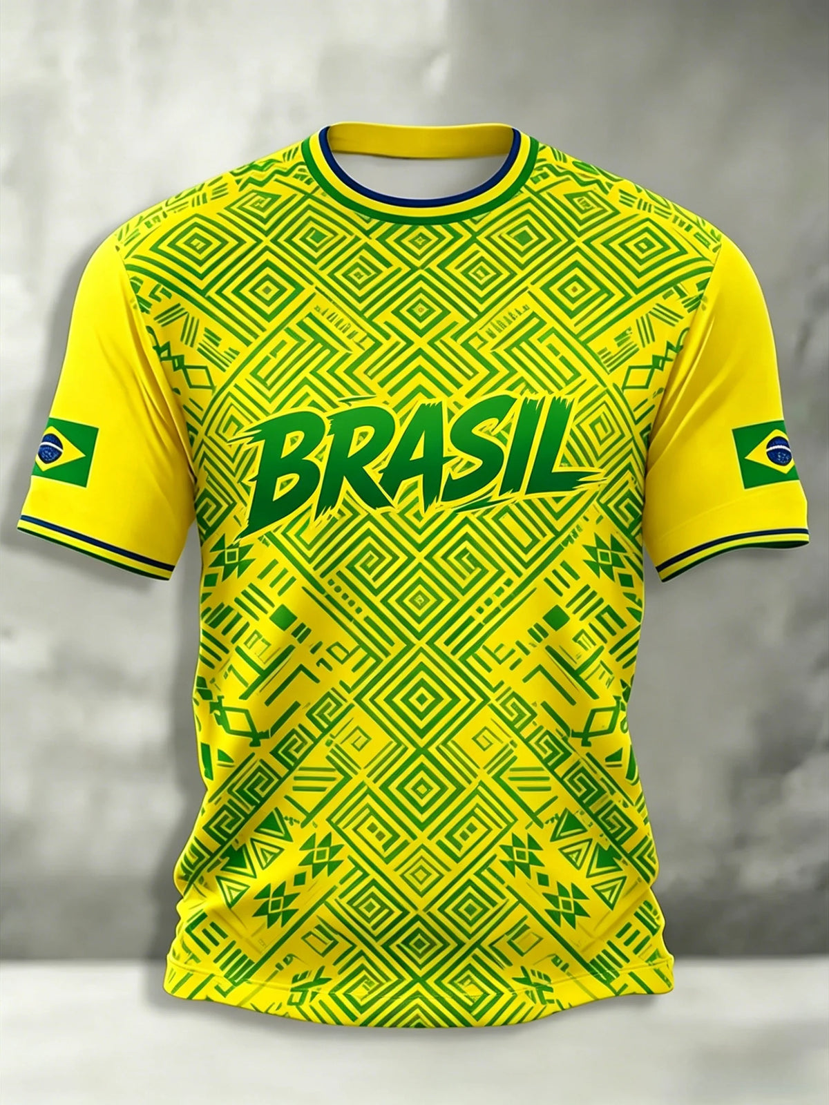 Brazil Style Football Jersey Unisex Top