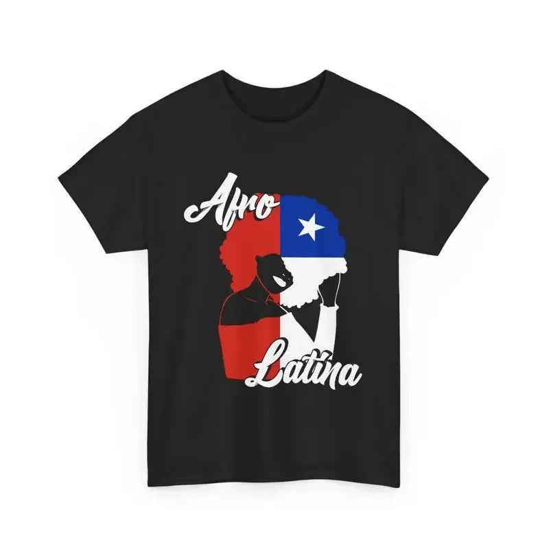 Hispanic Heritage Month Chile Flag Chilean Afro Latina T Shirt