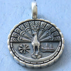15g Yezidi Lalish Peacock Solid Sterling Silver