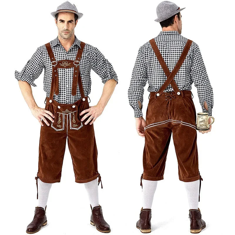 Men Bavarian Beer Male Costume German Oktoberfest