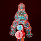 Nepali Resin Painted Dharma Doma Statue