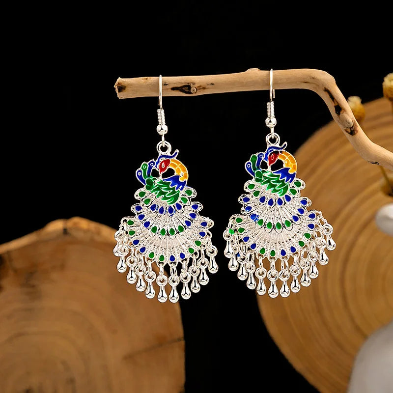 Peacock Earrings