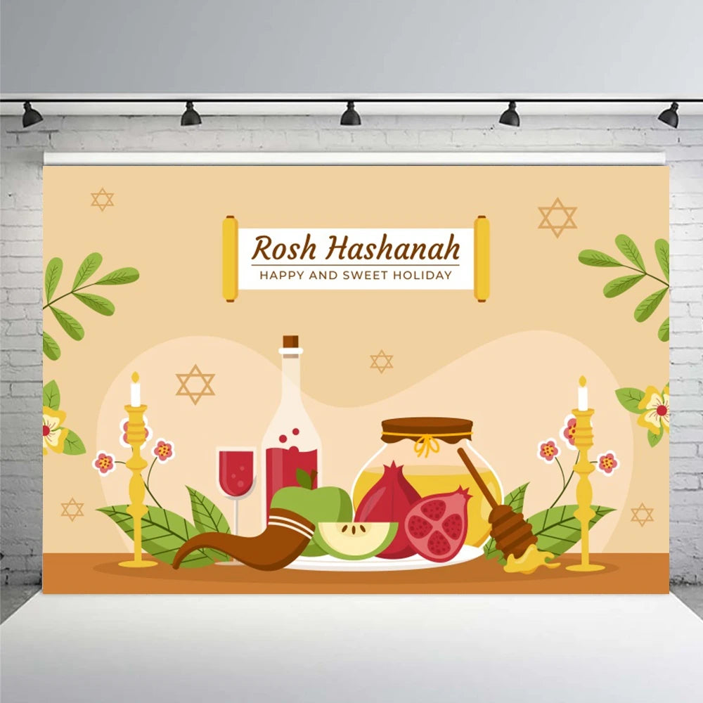 Happy Rosh Hashanah Photography Background