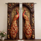 Peacock Gothic Curtains