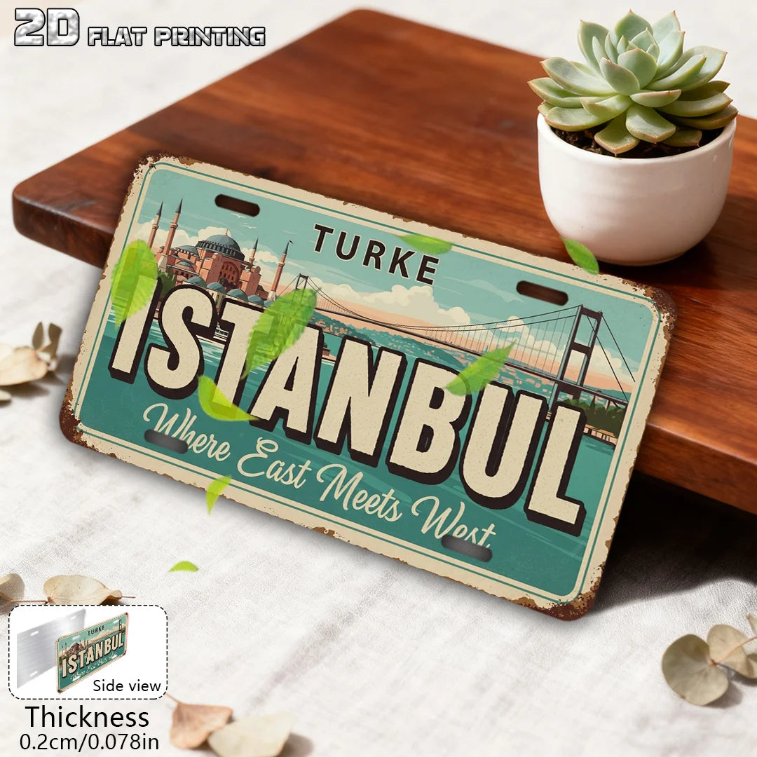 2D Flat Turkey Istanbul City Theme Decor