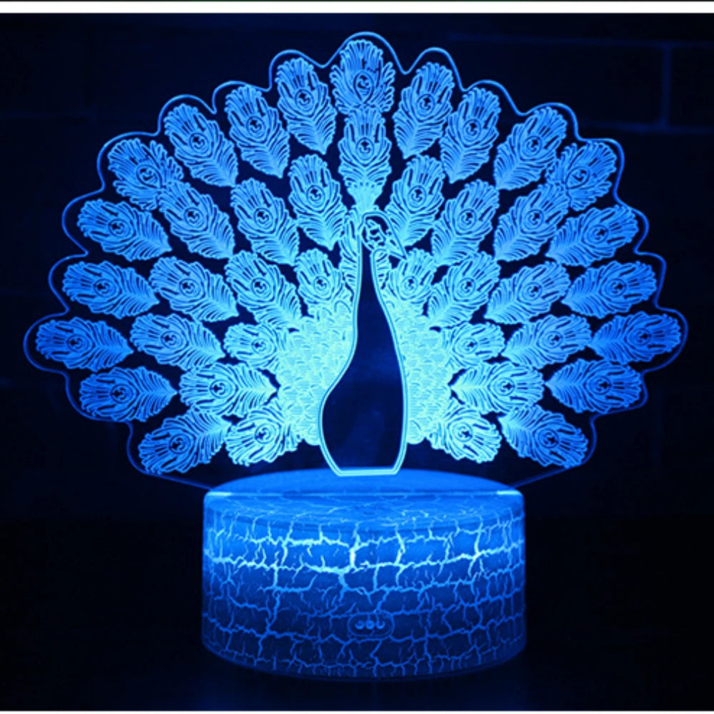 Peacock Night Light