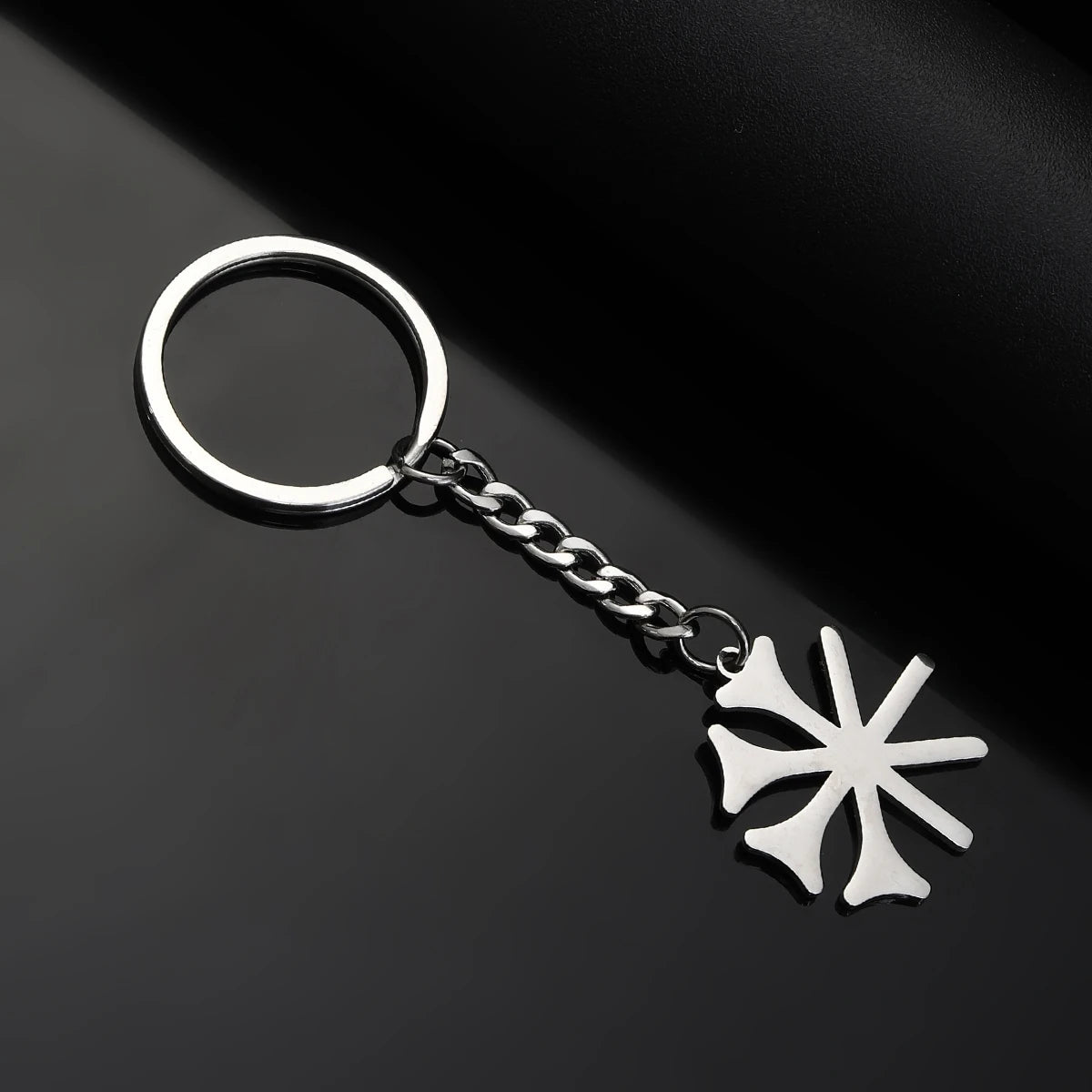 Stainless Steel Lalish Peacock Yezidi Keychain