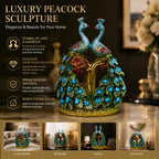 Luxury Peacock Statue Resin Figurine