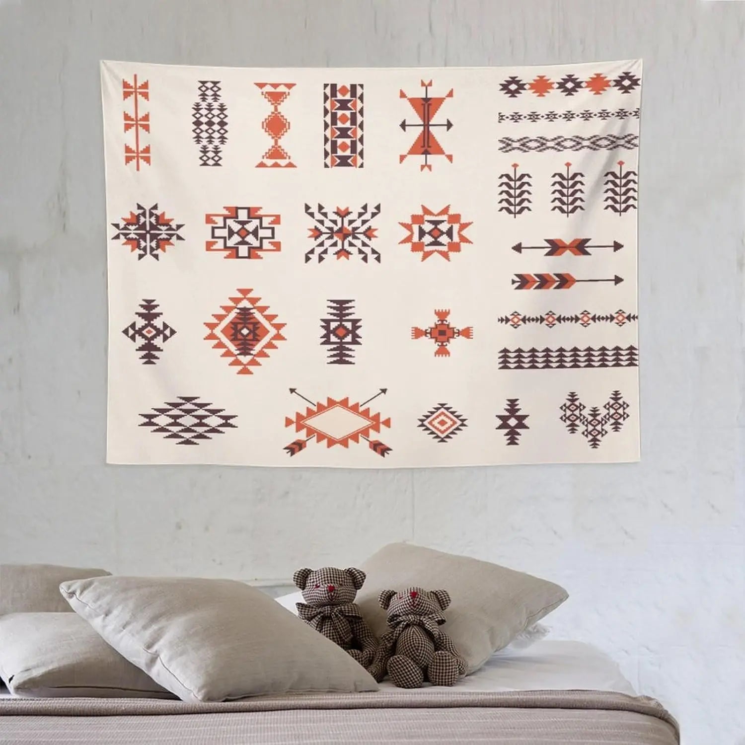 Southwestern Aztec Tapestry Wall Hanging Southwest Native American