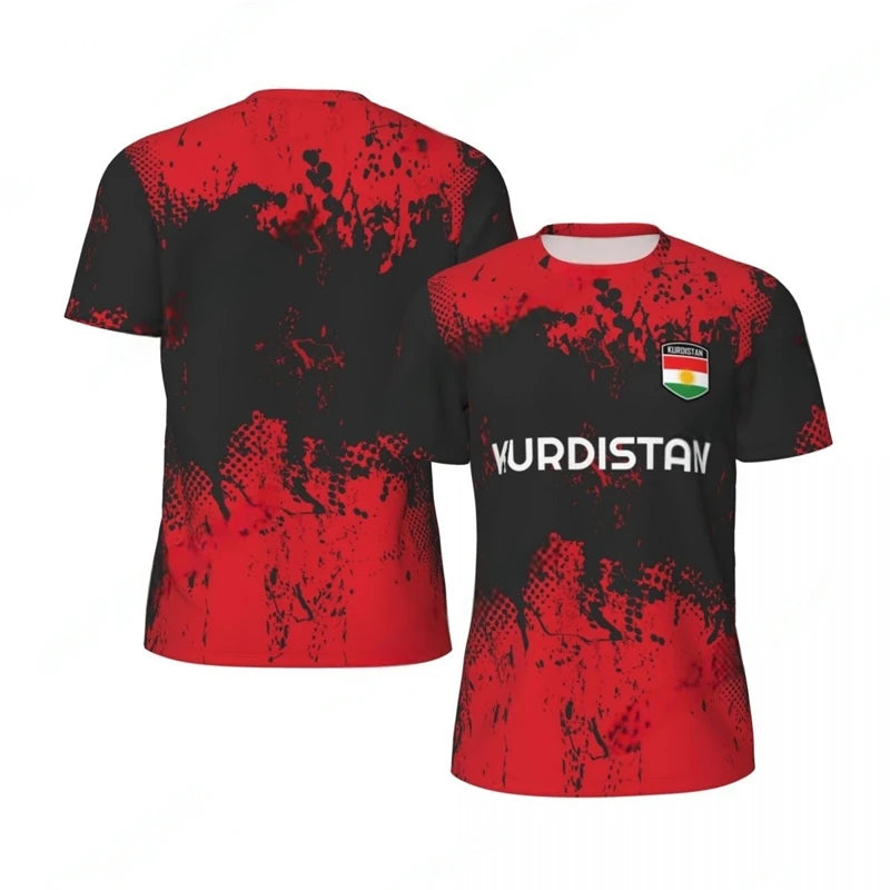 KURDISTAN 3D Print Sports Quick-dry Breathable Men T-shirt