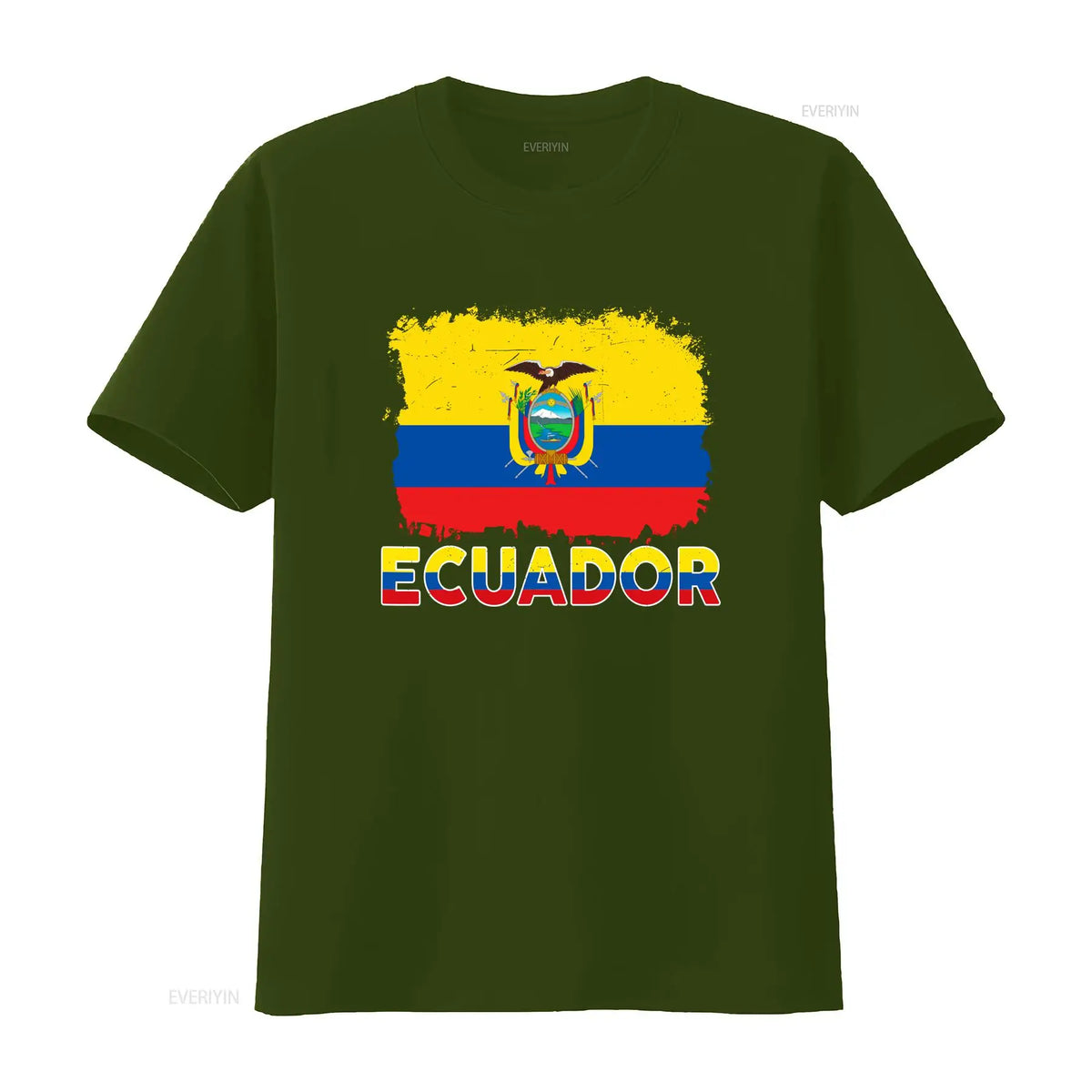 Ecuador Flag Hispanic Heritage Men Boy Women T Shirt vintage