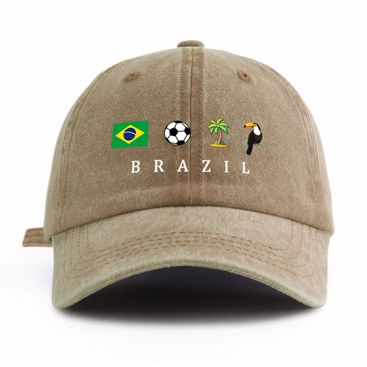 Brazil Flag Embroidered Cap All