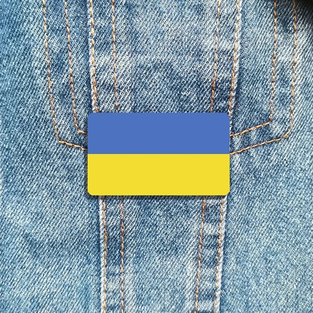 Ukrainian Map Emblem Pins