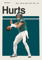 Classic American Football Star Athletes Highlights Achievements Posters