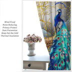 Blue Peacock Curtains
