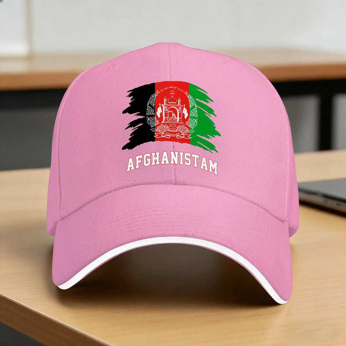 Afghanistan Flag Charcoal Baseball Cap