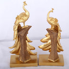 Peacock Decor Statue Sculpture